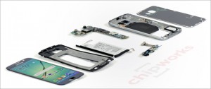 List of components used in the samsung galaxy s6, s6 edge