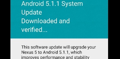 Nexus 5 starts getting Android 5.1.1 update in India