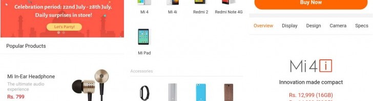 Xiaomi celebrates one year in india with 32gb mi 4i, mi store app, and new headphones