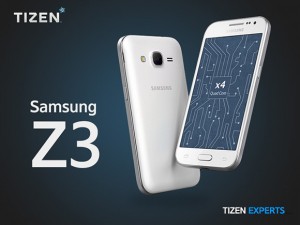 Samsung z3 appears running tizen 3.0