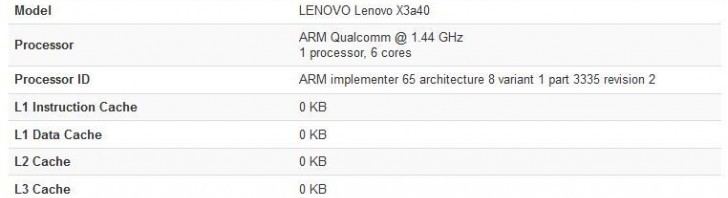 Lenovo Vibe X3 has some specs confirmed by another benchmark