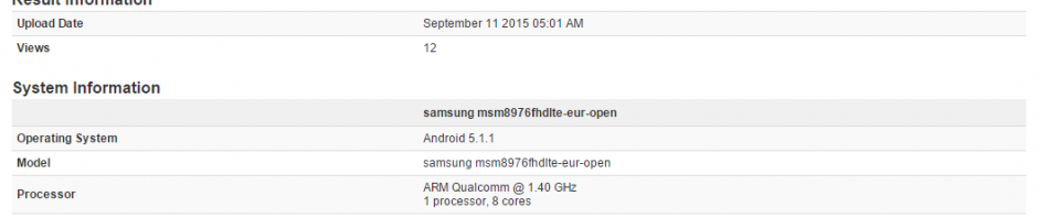New samsung smartphone with snapdragon 620 spotted
