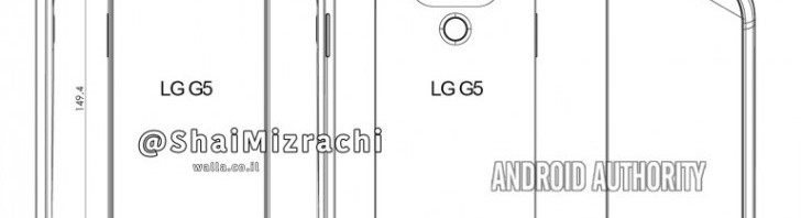 Leaked LG G5 diagram shows new design, volume buttons on the side