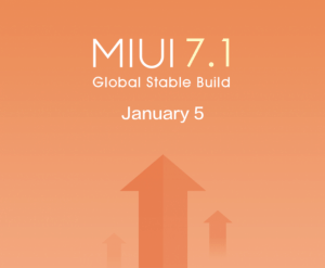 Xiaomi miui 7.1 to roll out starting tomorrow