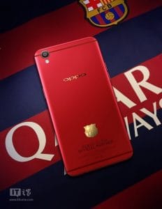 Leaks reveals fc barcelona edition of the oppo f1 plus