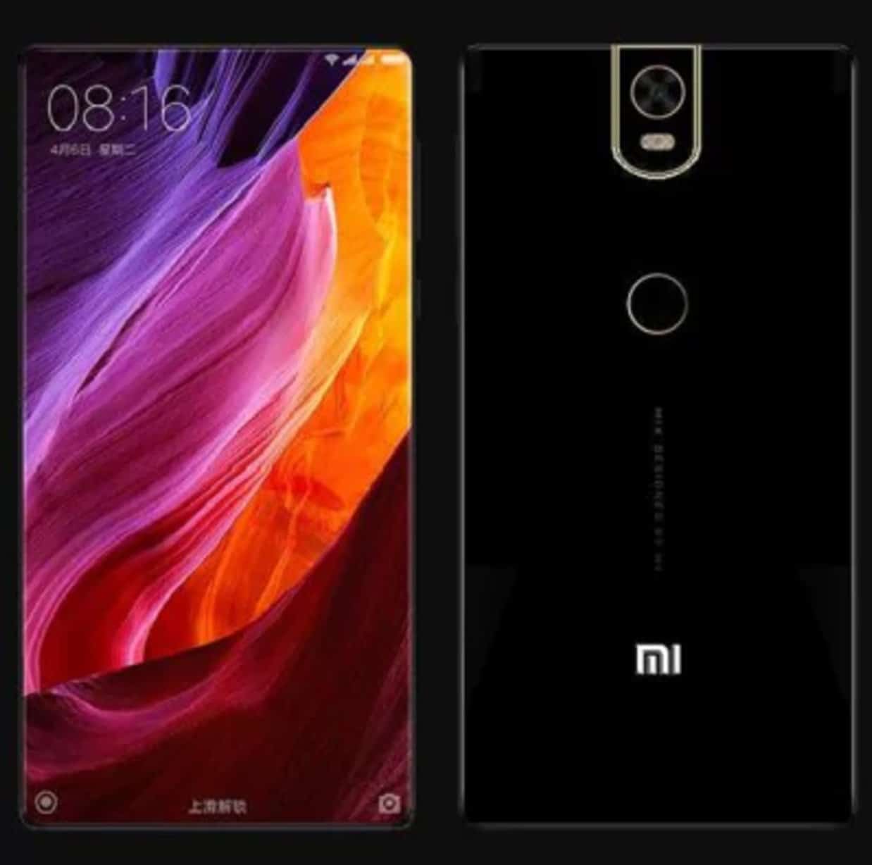 New xiaomi mi mix 2 rendered images appears & looks remarkable