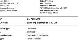 Galaxy Note 9 Receives FCC Certification