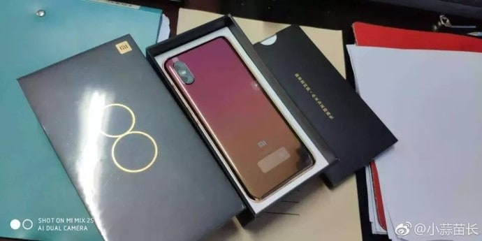 Xiaomi mi 8 screen fingerprint edition unboxing pictures flowed out, and pricing tipped