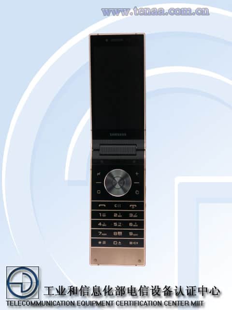 Samsung w2019 pics look on tenaa to demonstrate design