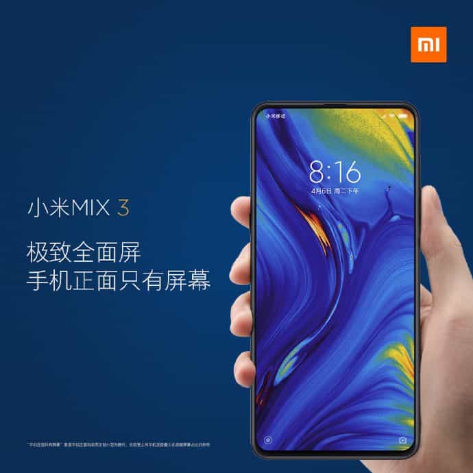 Xiaomi mi mix 3 introduced with slider design and style, 10 gb of ram and quad cameras