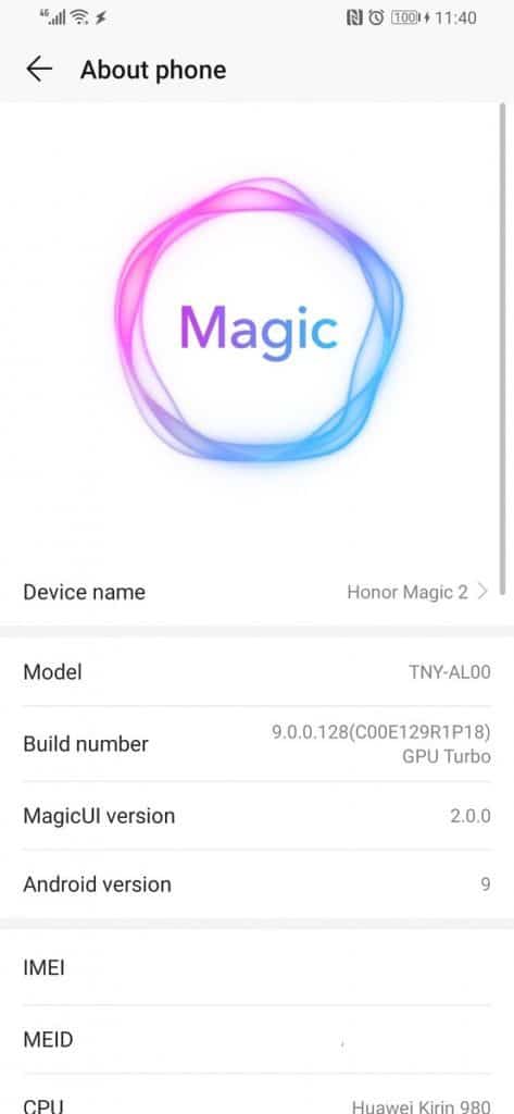 Honor magic 2 gets firmware, replaces emui 9.0 with magic ui 2.0