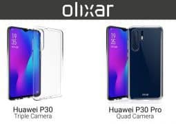 Huawei P30 and P30 Pro case images hint triple and quad cameras