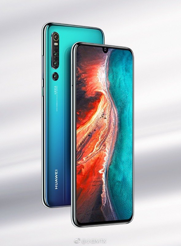 Huawei p30 pro with four rear cameras and has 10x optical zoom, new renders show