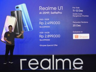 Realme u1 goes on sale december 20 in indonesia