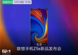 Lenovo Z5S spotted on formal website with a waterdrop design!