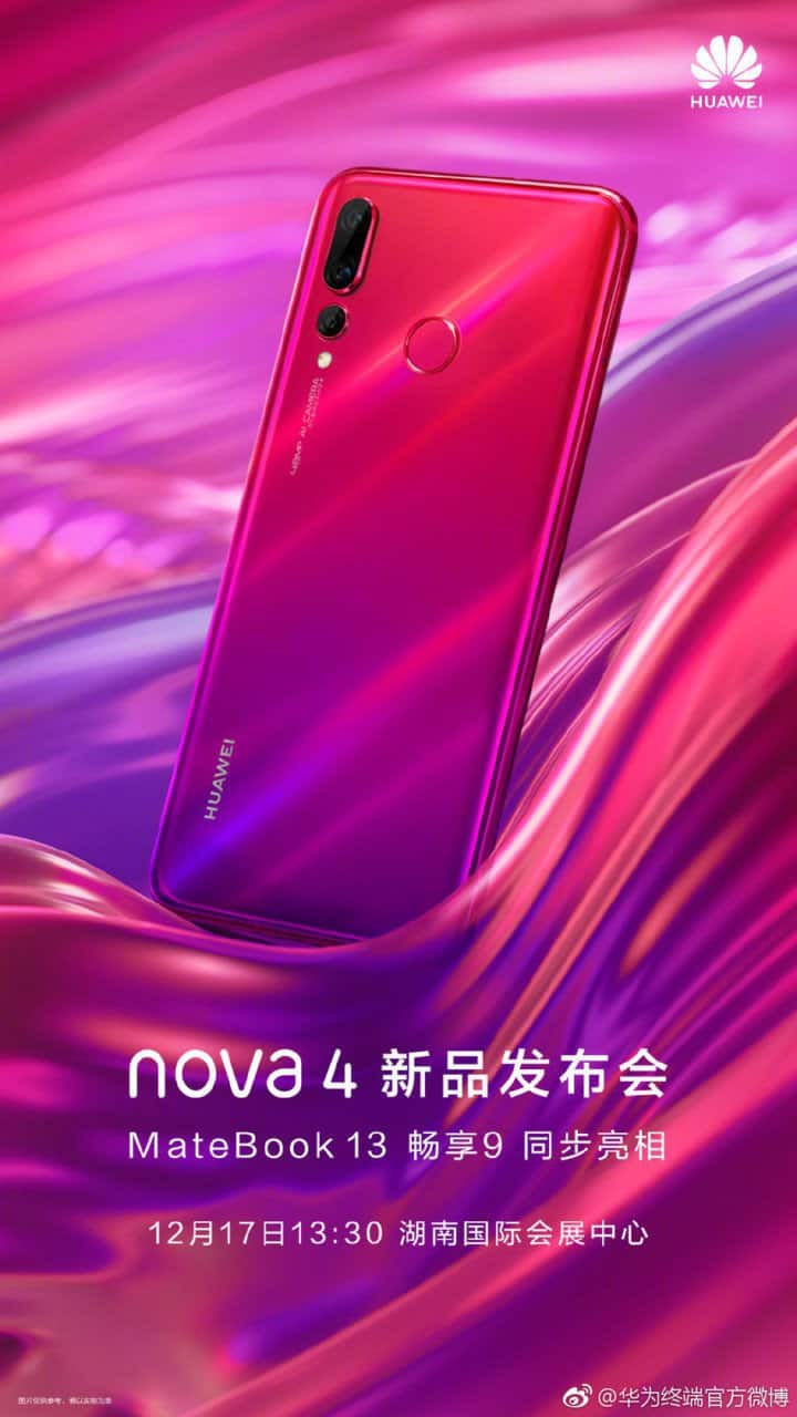 Huawei to release matebook 13 and appreciate 9 together nova 4 presently