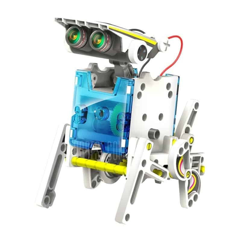 🔥14 in 1 montaggio potenza solare d’auto robot corredo giocattolo educativo