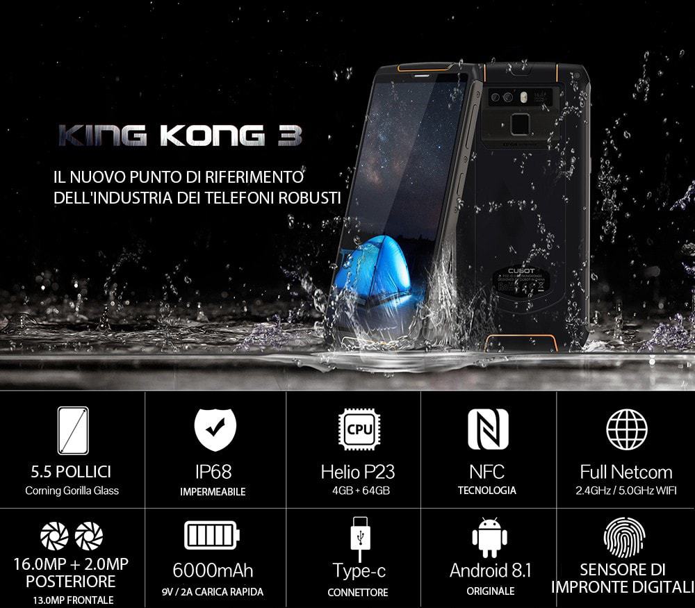 🔥cubot king kong 3 smartphone 4gb ram 64gb rom