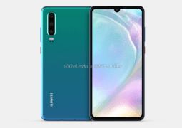 Huawei P30 360° renders prove the telephone will have 3 rear digital cameras and a dewdrop notch
