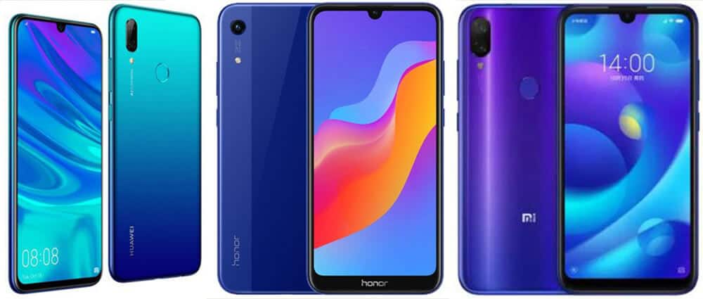 Huawei y7 pro (2019) vs honor play 8a vs xiaomi mi play