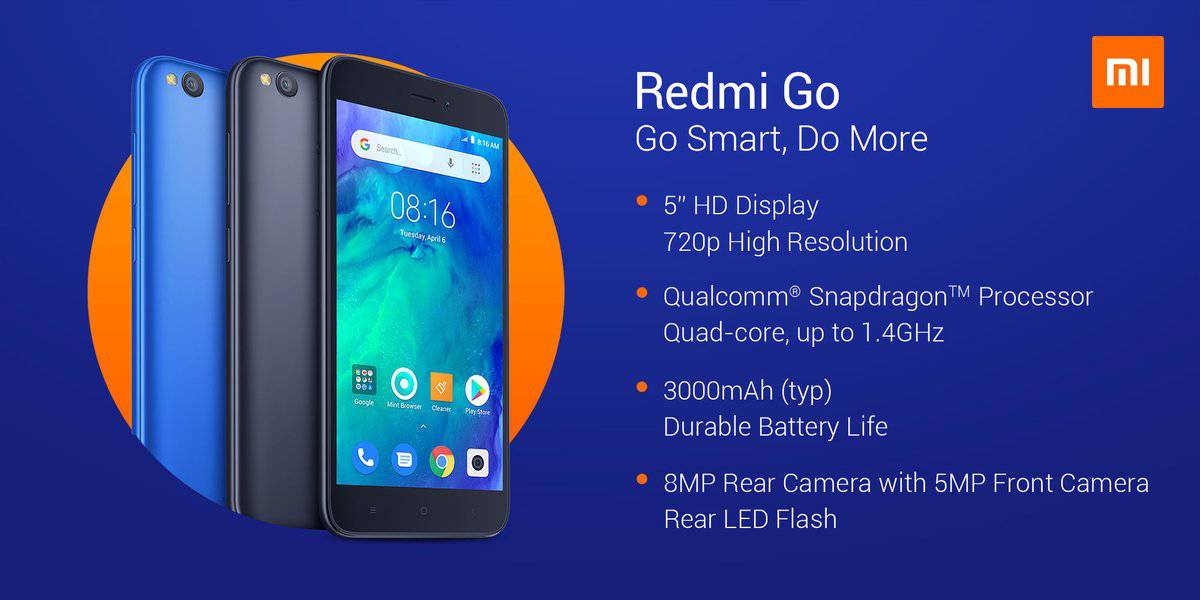 Xiaomi releases redmi go android go smartphone for eur80