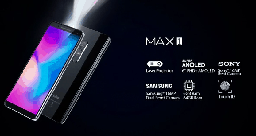 Blackview max 1 with built-in projector to be out there for pre-order on march 1
