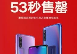 Xiaomi mi 9 gone in 53 seconds during initial flash sale