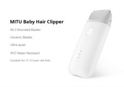 Xiaomi MiTU Baby Hair Clipper Ceramic Blades IPX7 Water Resistant Multiple Cutting Lengths Haircut