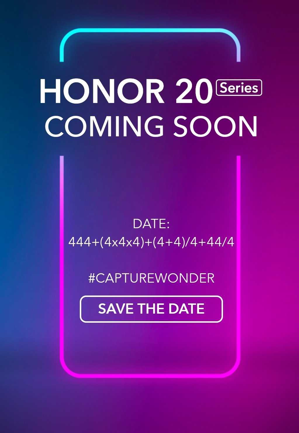 Honor 20 series launch date revealed