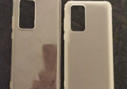 Huawei P40 and P40 Pro silicone cases indicated the camera setup