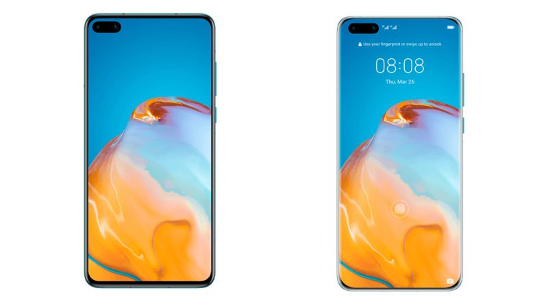 Huawei P40 and P40 Pro press renders reveal front and rear design