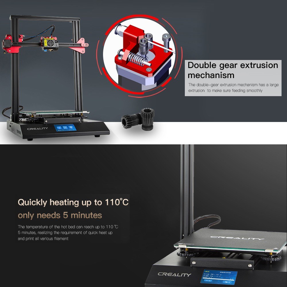 CREALITY CR-10S Pro Upgraded Auto Leveling 3D Printer DIY Self-assembly Kit 2