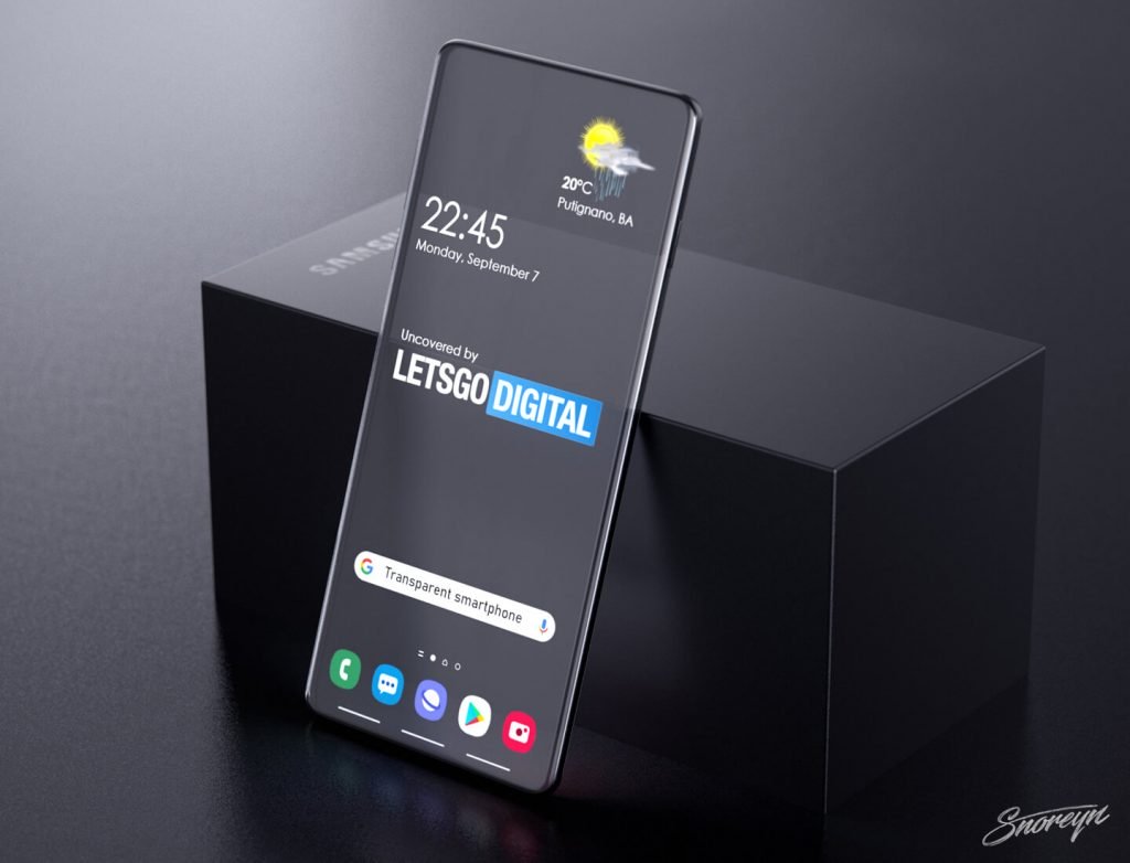 Samsung Galaxy  transparent display smartphone 2